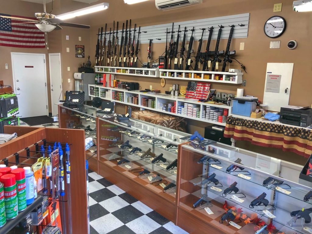 Great selection of handguns and long guns.