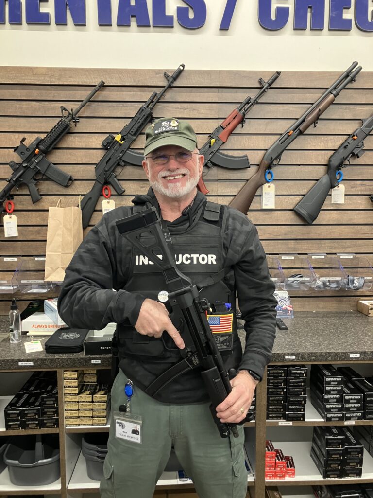 Rick at the range counter